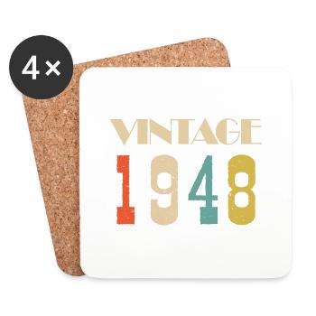 1999 Vintage Geschenk in limitierter Auflage - Untersetzer (4er-Set) - Weiß - Vorne