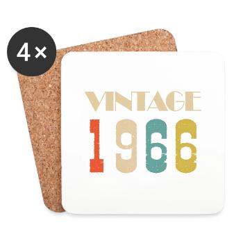 1981 Vintage Édition limitée Cadeau - Dessous de verre (lot de 4) - blanc - Devant