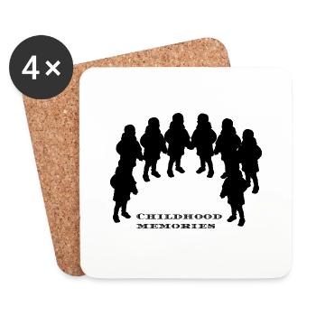 childhood memories - Coasters (set of 4) - white - Front