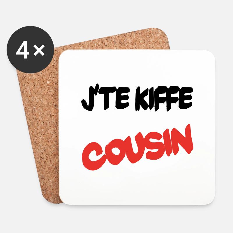 Cousin - Coasters (set of 4) - white