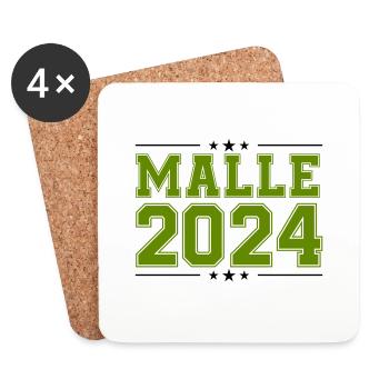 Malle 2024 Étoile - Dessous de verre (lot de 4) - blanc - Devant