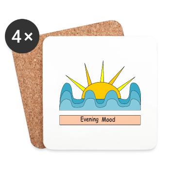 Evening Mood - Coasters (set of 4) - white - Front