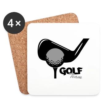 golf team - Untersetzer (4er-Set) - Weiß - Vorne
