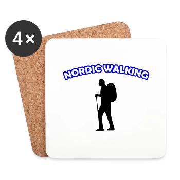 Walking Nordic - Coasters (set of 4) - white - Front
