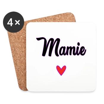 GRANNY. MOTHER'S DAY. HAPPY BIRTHDAY GRANDMA. I LOVE YOU - Coasters (set of 4) - white - Front