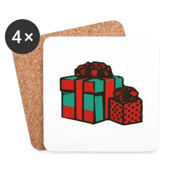 geschenke weihnachten - Untersetzer (4er-Set) - Weiß - Vorne