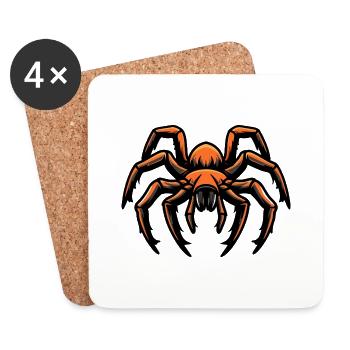 Tarantula Comic - Untersetzer (4er-Set) - Weiß - Vorne