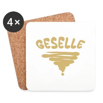 Geselle - Untersetzer (4er-Set) - Weiß - Vorne