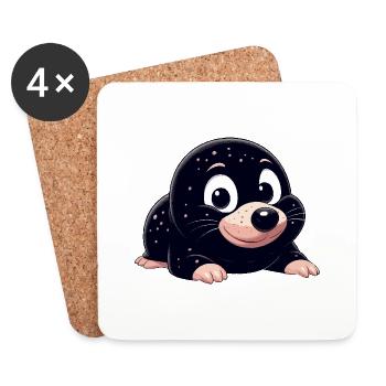 Mole sweet - Coasters (set of 4) - white - Front