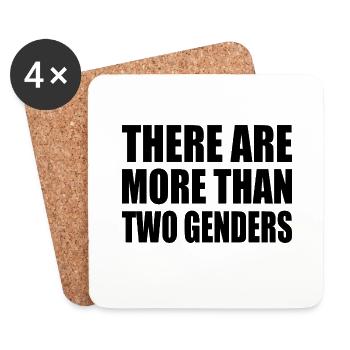 there are more than two genders - Untersetzer (4er-Set) - Weiß - Vorne