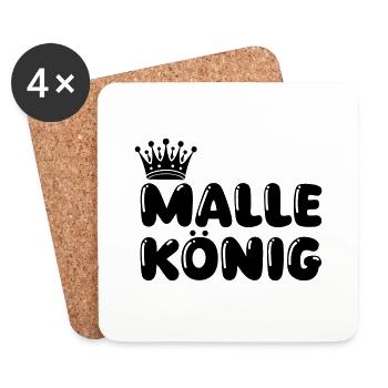 Malle König - Coasters (set of 4) - white - Front