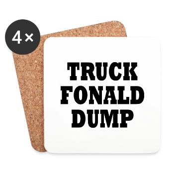 truck fonald dump - Coasters (set of 4) - white - Front