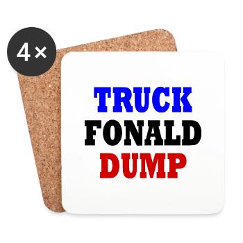 truck fonald dump - Untersetzer (4er-Set) - Weiß - Vorne