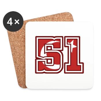 Niğde - Coasters (set of 4) - white - Front