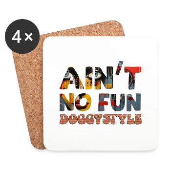 Ain't no Fun - Untersetzer (4er-Set) - Weiß - Vorne