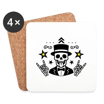 Groom Skeleton Jga - Coasters (set of 4) - white - Front