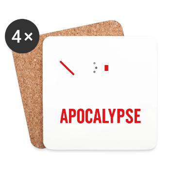 Modern Apocalypse – No WiFi, No Battery - Untersetzer (4er-Set) - Weiß - Vorne