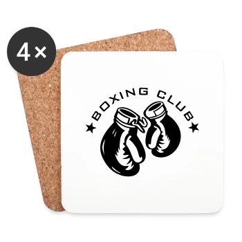 boxingclub - Untersetzer (4er-Set) - Weiß - Vorne