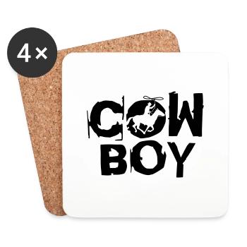 cowboy_c_1c - Coasters (set of 4) - white - Front
