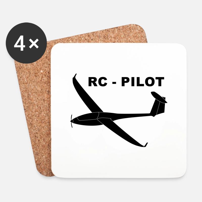 rc - pilot - Untersetzer (4er-Set) - Weiß