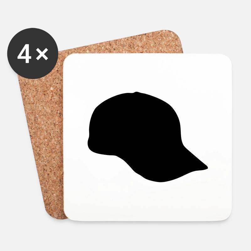 basecap - Untersetzer (4er-Set) - Weiß