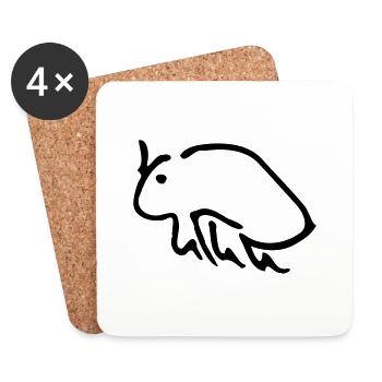 floh - Coasters (set of 4) - white - Front