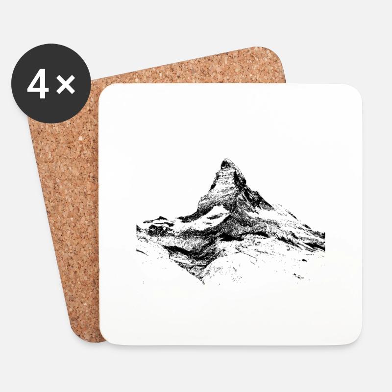 matterhorn - Untersetzer (4er-Set) - Weiß
