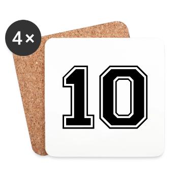 10 - Untersetzer (4er-Set) - Weiß - Vorne
