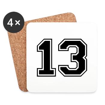13 - Dessous de verre (lot de 4) - blanc - Devant