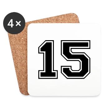 15 - Untersetzer (4er-Set) - Weiß - Vorne