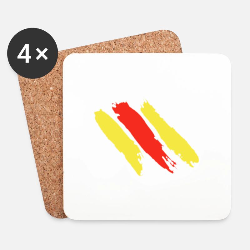 Badische Farben - Untersetzer (4er-Set) - Weiß