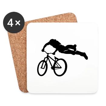 masterfitness_biker_freestyle - Dessous de verre (lot de 4) - blanc - Devant