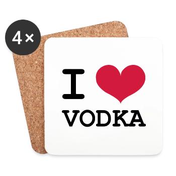 Alcohol - Coasters (set of 4) - white - Front