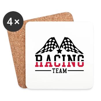 racing_team_ri2 - Untersetzer (4er-Set) - Weiß - Vorne