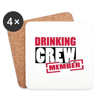 crew - Untersetzer (4er-Set) - Weiß - Vorne