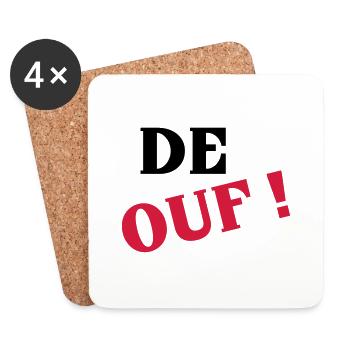 De ouf ! - Dessous de verre (lot de 4) - blanc - Devant
