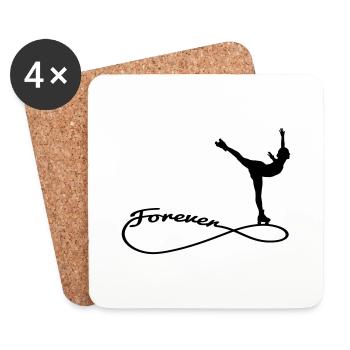 forever rollkunst1 - Untersetzer (4er-Set) - Weiß - Vorne