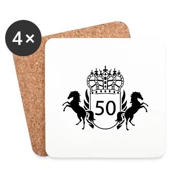 50 - Coasters (set of 4) - white - Front