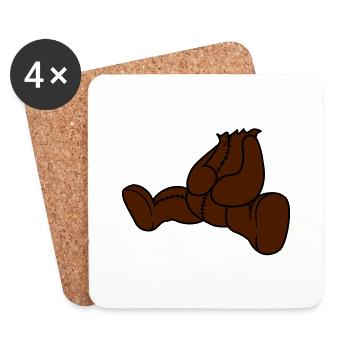 demolished head beheaded dead murder headless tedd - Coasters (set of 4) - white - Front