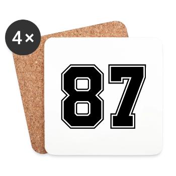 87 - Untersetzer (4er-Set) - Weiß - Vorne
