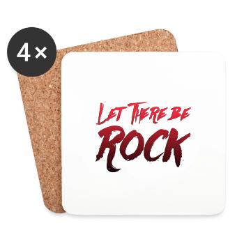 Let there be rock - Untersetzer (4er-Set) - Weiß - Vorne