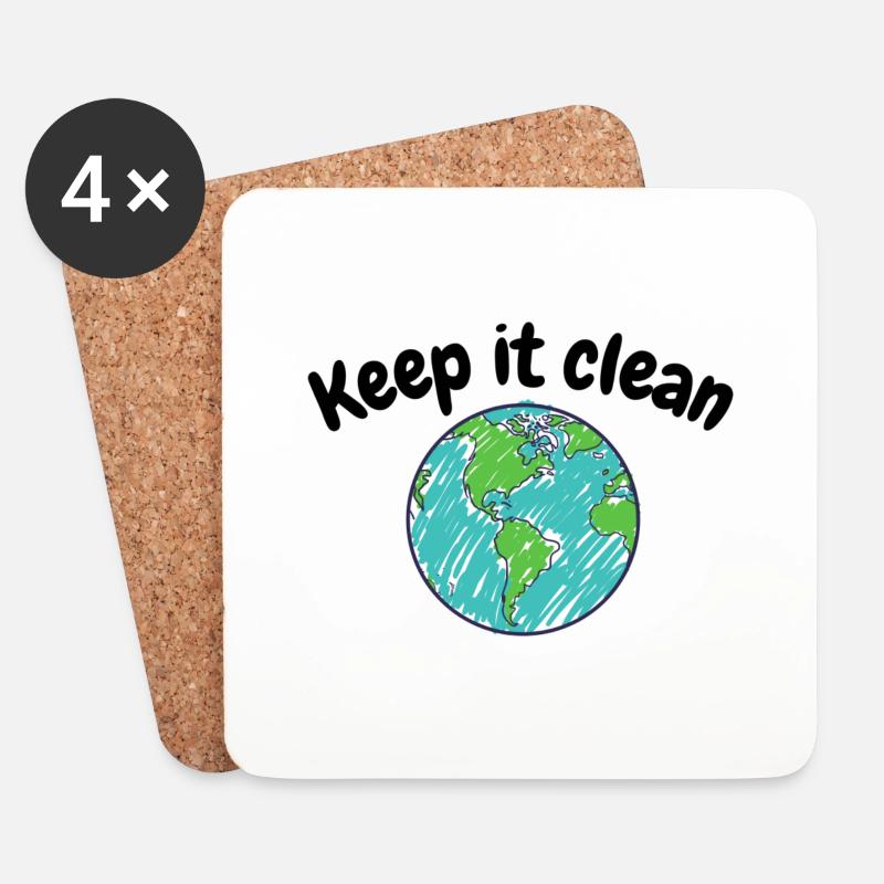 Kohleausstieg Klimawandel Kohle Protest - Untersetzer (4er-Set) - Weiß
