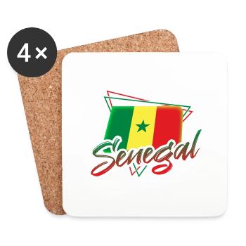 Senegal - Coasters (set of 4) - white - Front