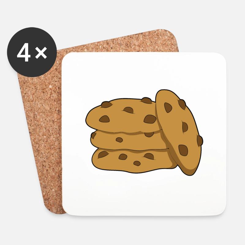 Cookie - Untersetzer (4er-Set) - Weiß