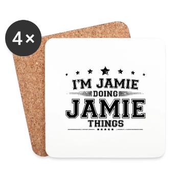 i’m Jamie doing Jamie things - Coasters (set of 4) - white - Front