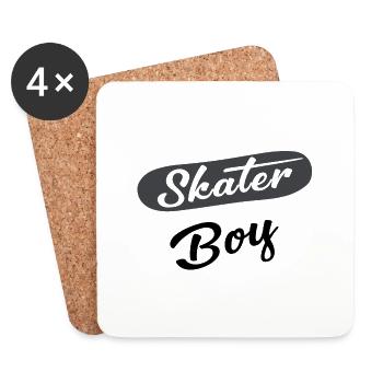 Skater Boy - Coasters (set of 4) - white - Front