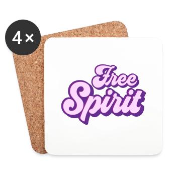Free Spirit - Coasters (set of 4) - white - Front