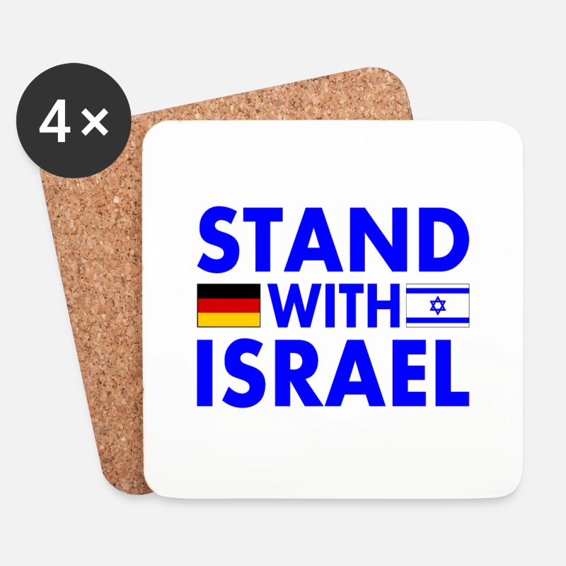 israel - Untersetzer (4er-Set) - Weiß
