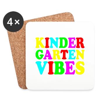 kindergarten vibes - Untersetzer (4er-Set) - Weiß - Vorne