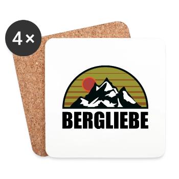 Alpinistes Nature Aventure - Dessous de verre (lot de 4) - blanc - Devant